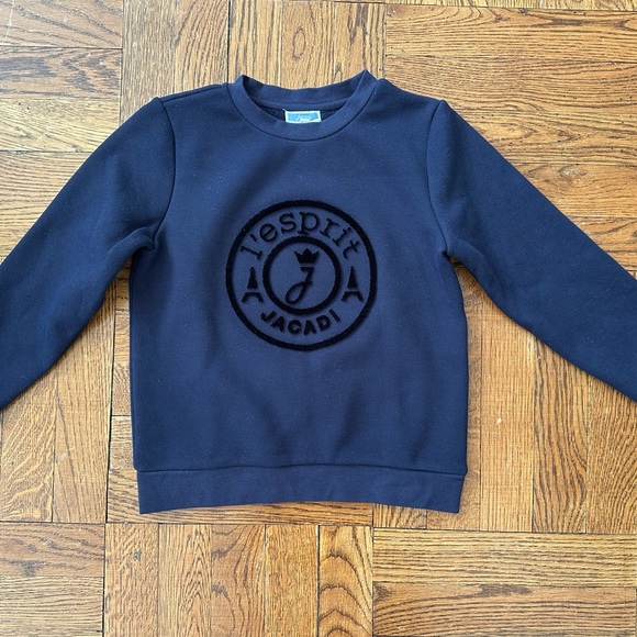 Jacadi Other - Jacadi Dark Blue Logo Fleece Sweatshirt